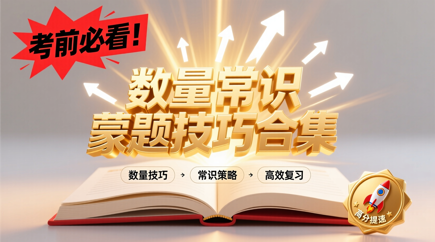 数量、常识蒙题技巧合集（高效提分，应急突破）数量常识蒙题技巧合集 | 高效提分应急课程